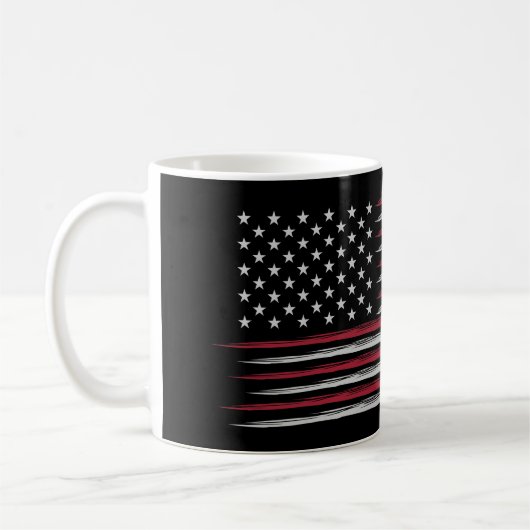 Grunge USA flag Kaffeetasse (Links)
