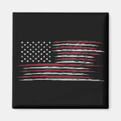 Grunge USA flag Magnet (Vorne)