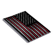 Grunge USA flag Notizblock (Rechte Seite)
