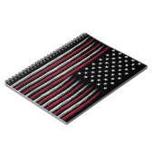 Grunge USA flag Notizblock (Linke Seite)