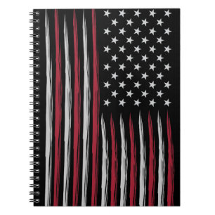 Grunge USA flag Notizblock