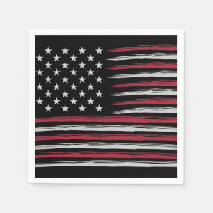 Grunge USA flag Serviette