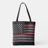 Grunge USA flag Tasche (Rückseite)