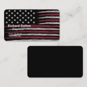 Grunge USA flag Visitenkarte (Vorne/Hinten)