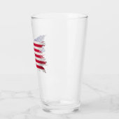 Grunge USA flagge, Brush stroke, American flagge, Glas (Links)