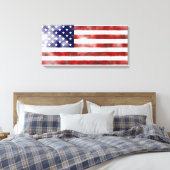 Grunge USA Leinwanddruck (Insitu (Schlafzimmer))