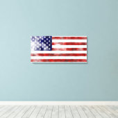 Grunge USA Leinwanddruck (Insitu (Holzboden))