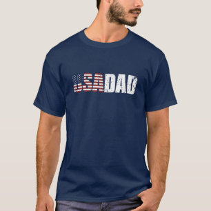 Grunge USA-VATER plus amerikanische Flagge T-Shirt