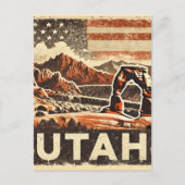 Grunge Utah Postkarte (Vorderseite)