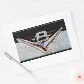 Grunge V8 Big Block Emblem Rechteckiger Aufkleber (Umschlag)