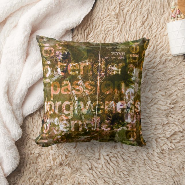 Grunge Valentine Throw Kissen (Decke)