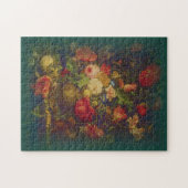 Grunge Vase von Blume Puzzle (Horizontal)