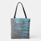 Grunge, verblasstes Blau, Cool Tasche (Rückseite)