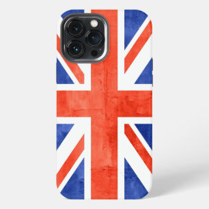 Grunge Vereinigtes Königreich Flagge iPhone 13 Pro Max Hülle