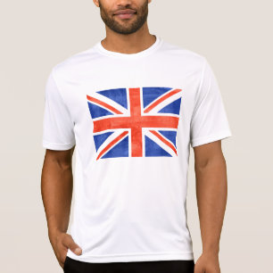 Grunge Vereinigtes Königreich Flagge T-Shirt