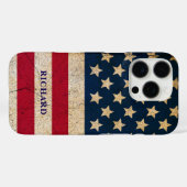 Grunge Vintag American Flag Case-Mate iPhone Hülle (Rückseite (Horizontal))