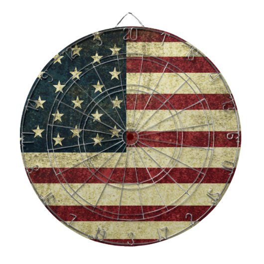 Grunge Vintag Flag Dartboard Dartscheibe (vorne)