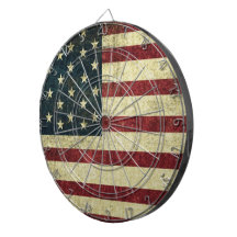 Grunge Vintag Flag Dartboard