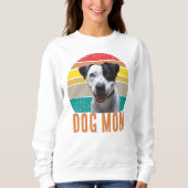 Grunge Vintag Not Terrier Foto Mama Sweatshirt (Vorderseite)
