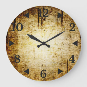Grunge Vintage Acrylmauer-Uhr Große Wanduhr