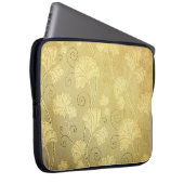 Grunge Vintage Blume Muster. Laptopschutzhülle (Vorne Rechts)