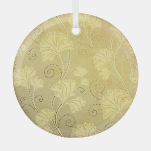 Grunge Vintage Blume Muster. Ornament Aus Glas