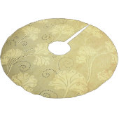 Grunge Vintage Blume Muster. Polyester Weihnachtsbaumdecke (Schrägansicht)