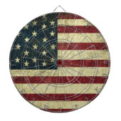 Grunge-Vintage-Flag-Schießscheibe Dartscheibe (vorne)