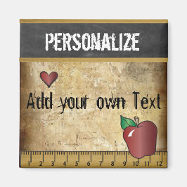 Grunge Vintage rustikale Lehrergestaltung Magnet