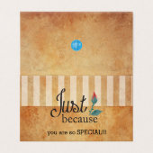 Grunge Vintage Streifen | Nur (Außenseite Aufgefaltet)