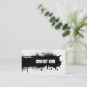 Grunge-Visitenkarte Visitenkarte (Stehend Vorderseite)