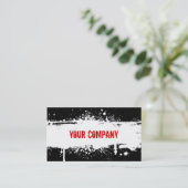 Grunge-Visitenkarte Visitenkarte (Stehend Vorderseite)