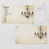 Grunge Wallpaper Chandelier 11 Visitenkarte (Vorne/Hinten)