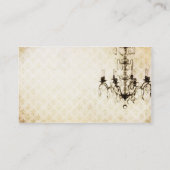Grunge Wallpaper Chandelier 11 Visitenkarte (Rückseite)