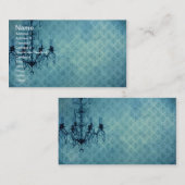 Grunge Wallpaper Chandelier 3 Visitenkarte (Vorne/Hinten)