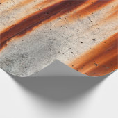 Grunge Wand Hintergrund mit Rostbüscheln Geschenkpapier (Ecke)
