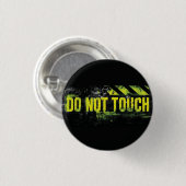 Grunge Warnzeichen "Keine Touch" Button (Vorne & Hinten)