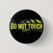 Grunge Warnzeichen "Keine Touch" Button (Vorderseite)