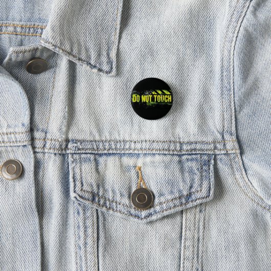 Grunge Warnzeichen "Keine Touch" Button (Beispiel)