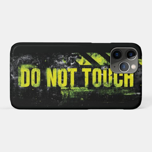 Grunge Warnzeichen "Keine Touch" Case-Mate iPhone Hülle (Rückseite (Horizontal))