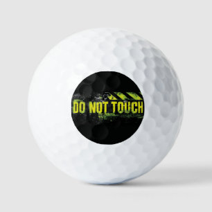 Grunge Warnzeichen "Keine Touch" Golfball