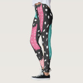 Grunge Washi Tape Abstrakt Leggings (Links)