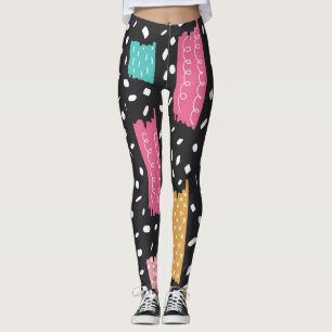 Grunge Washi Tape Abstrakt Leggings