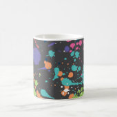 Grunge Wasserfarbe: Farbenfrohe Flecken Muster. Kaffeetasse (Mittel)