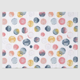 Grunge Watercolor Dots Seidenpapier