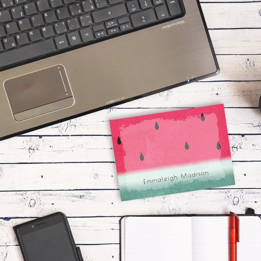 Grunge Watermelon Wasserfarben Post-it Klebezettel