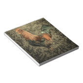 Grunge Western Hähnchen rustikaler Hahn Notizblock (angewinkelt)