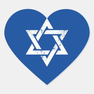 Grunge White Star von David Herz-Aufkleber