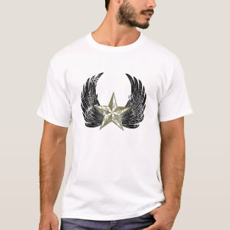 Grunge Wing Star Herren T-Shirt (hell)