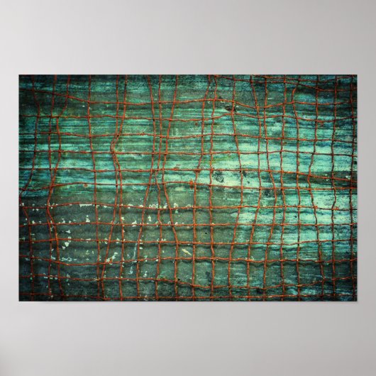 Grunge Wire Texture Poster (Vorne)